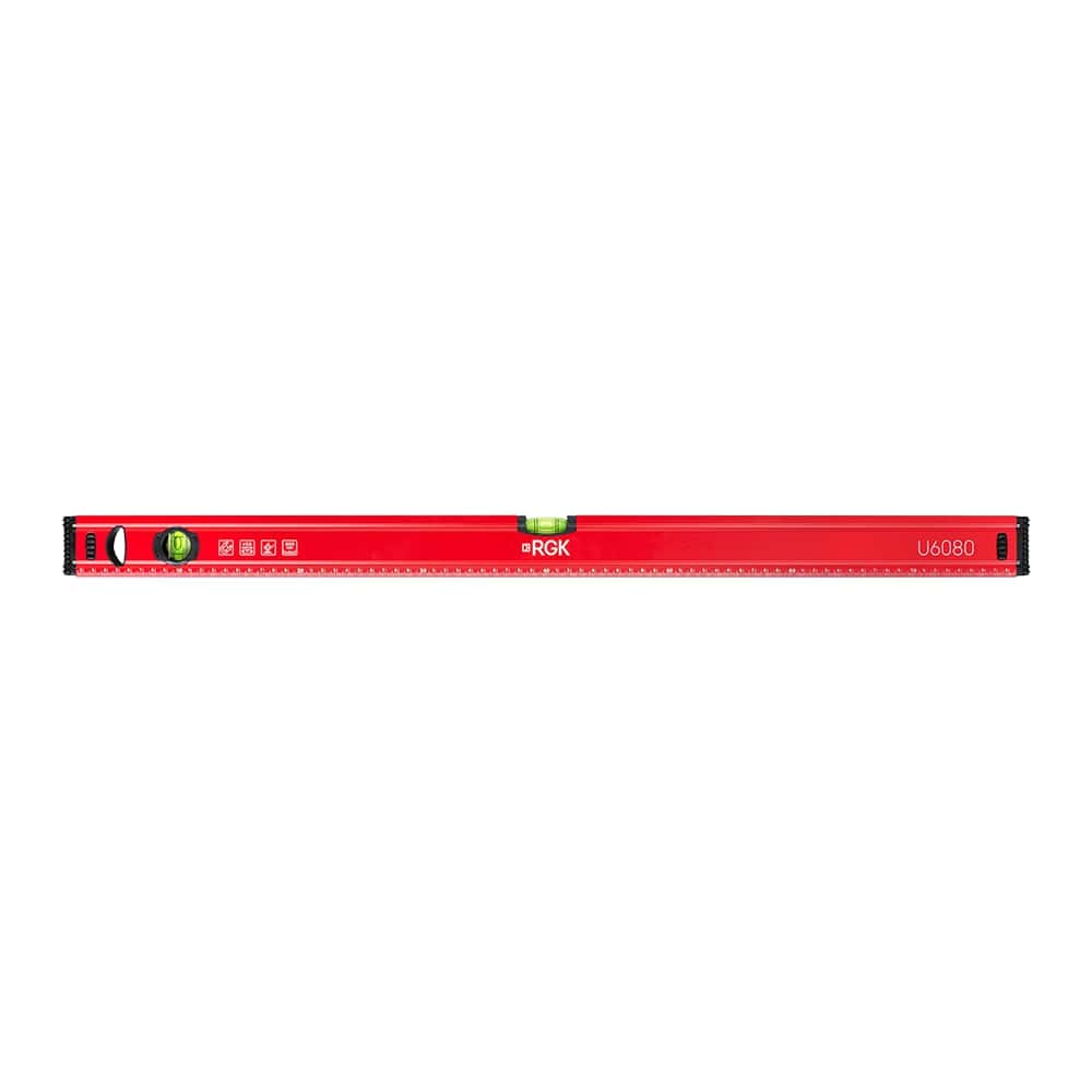 Пузырьковый строительный уровень с магнитом RGK U6080 08 м (80 см)