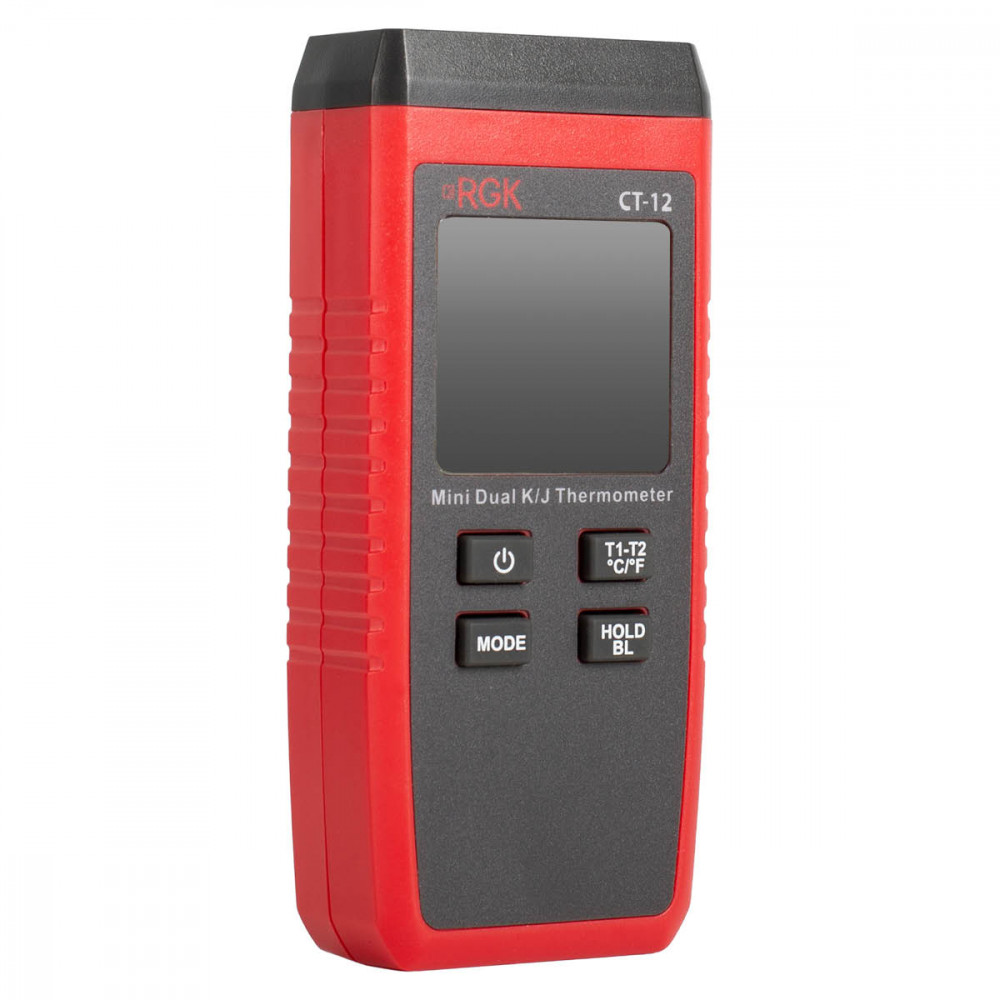 Термометр RGK CT-12 с погружным зондом температуры TR-10W и поверхностным зондом TR-10S